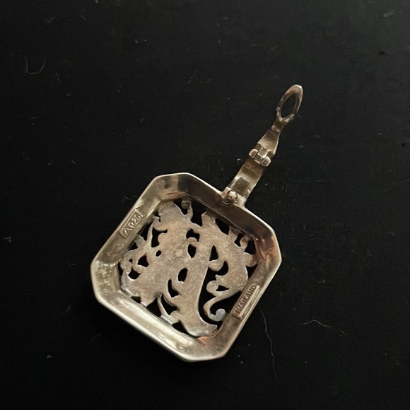 Sterling Silver and Marcasite Monogram “K” Pendant - Picture 5 of 6